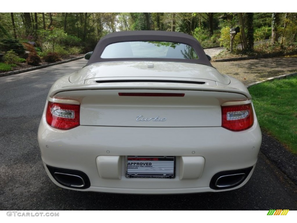 2010 911 Turbo Cabriolet - Cream White / Sand Beige photo #5