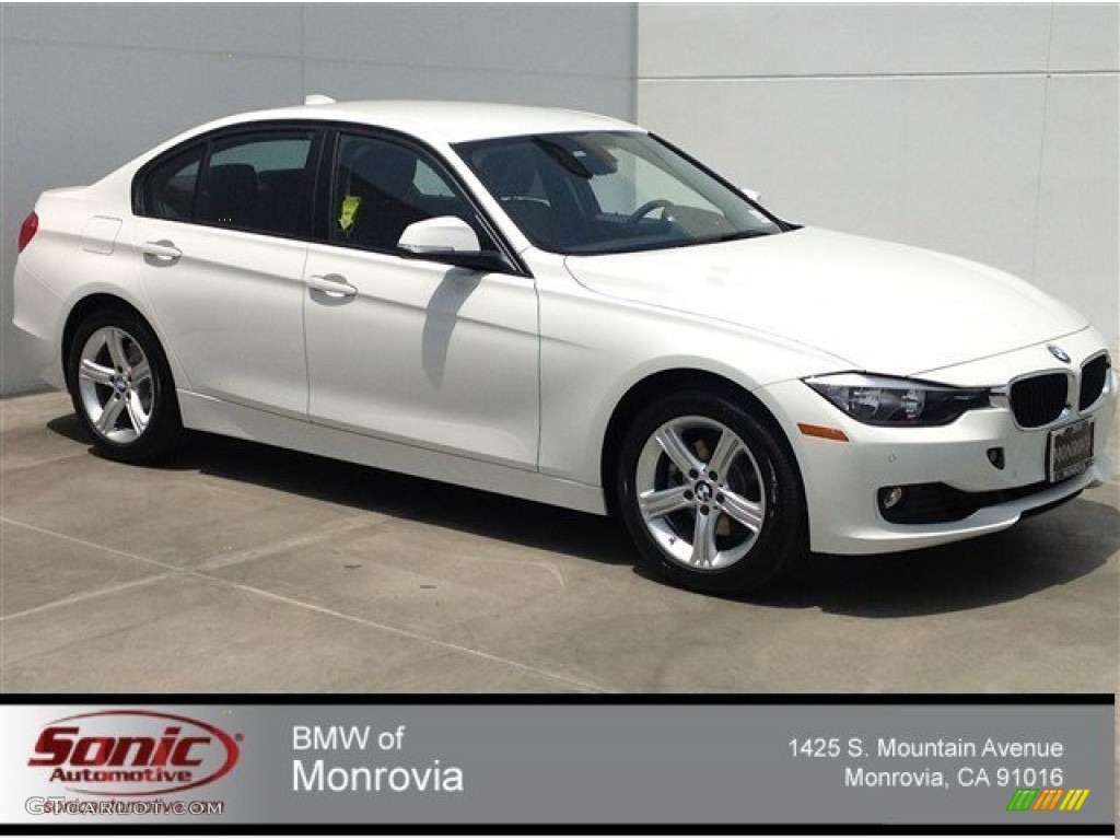 2014 3 Series 328i Sedan - Alpine White / Black photo #1