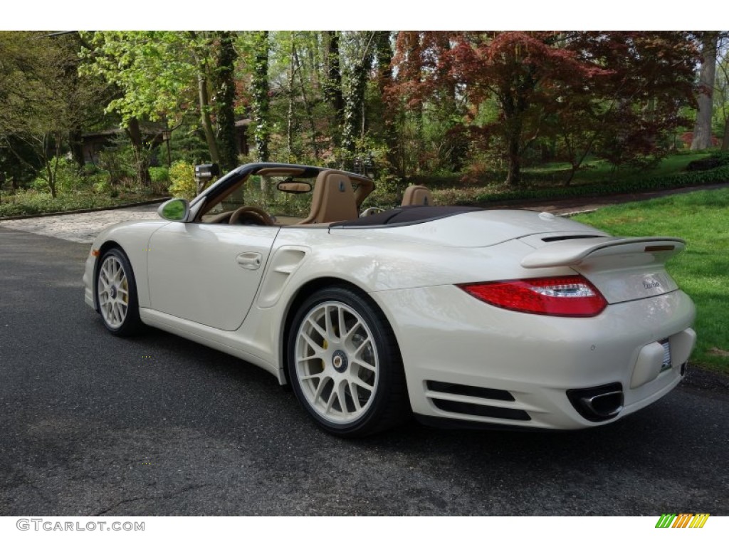 2010 911 Turbo Cabriolet - Cream White / Sand Beige photo #9