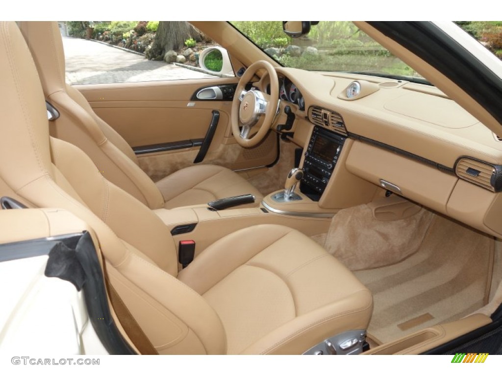 2010 911 Turbo Cabriolet - Cream White / Sand Beige photo #14