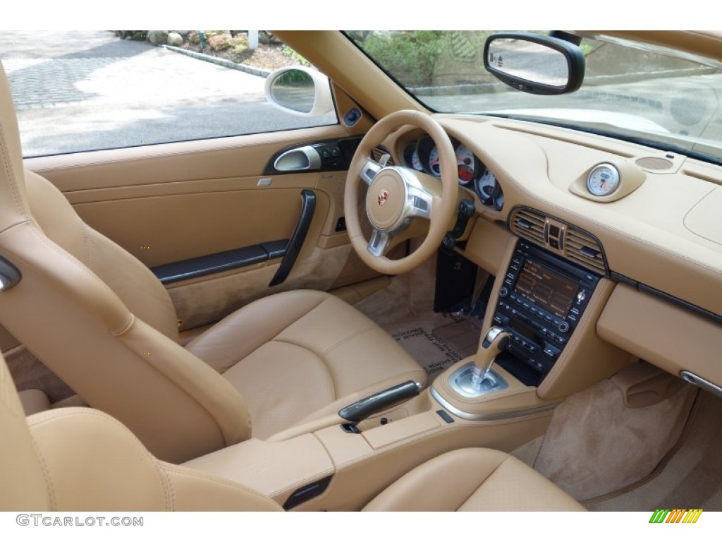 2010 911 Turbo Cabriolet - Cream White / Sand Beige photo #16