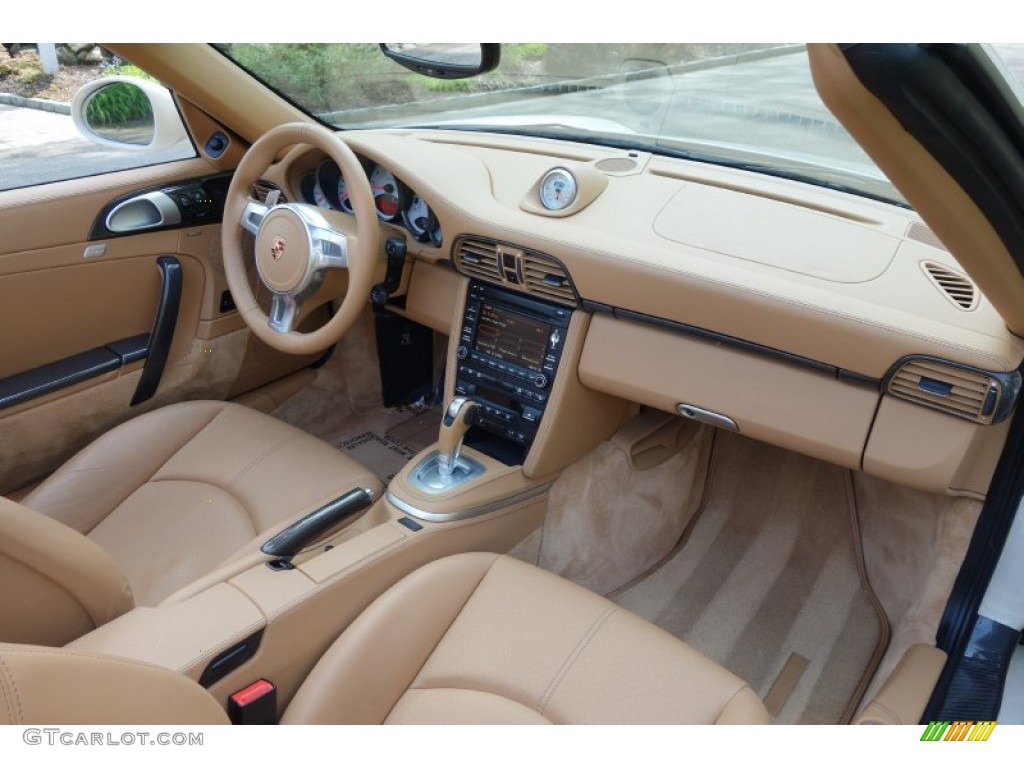 2010 911 Turbo Cabriolet - Cream White / Sand Beige photo #17