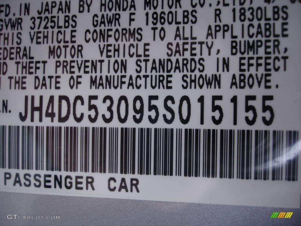 2005 RSX Type S Sports Coupe - Satin Silver Metallic / Ebony photo #15