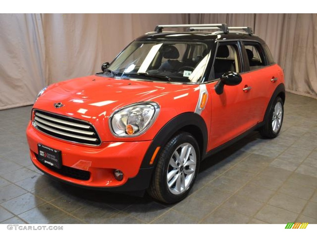 2011 Cooper Countryman - Pure Red / Carbon Black photo #1