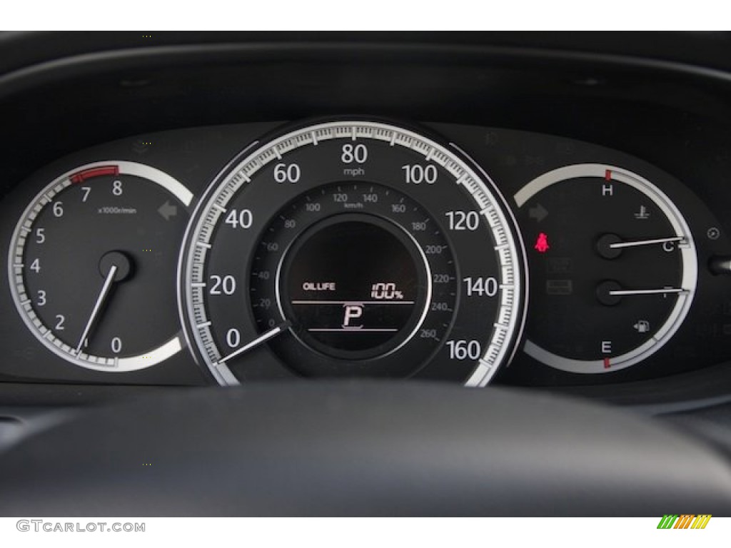 2014 Accord LX Sedan - Crystal Black Pearl / Ivory photo #17