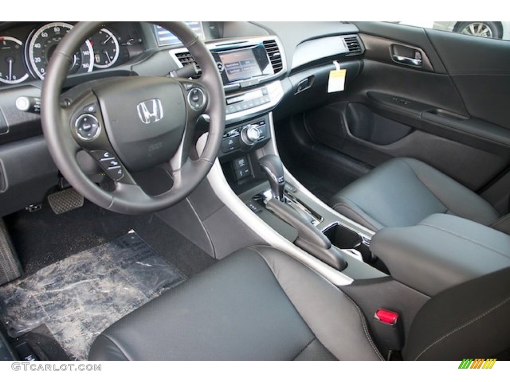 2014 Accord EX-L V6 Sedan - Crystal Black Pearl / Black photo #10