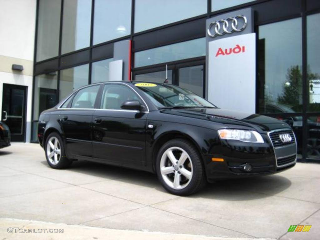 2007 A4 3.2 quattro Sedan - Brilliant Black / Beige photo #1