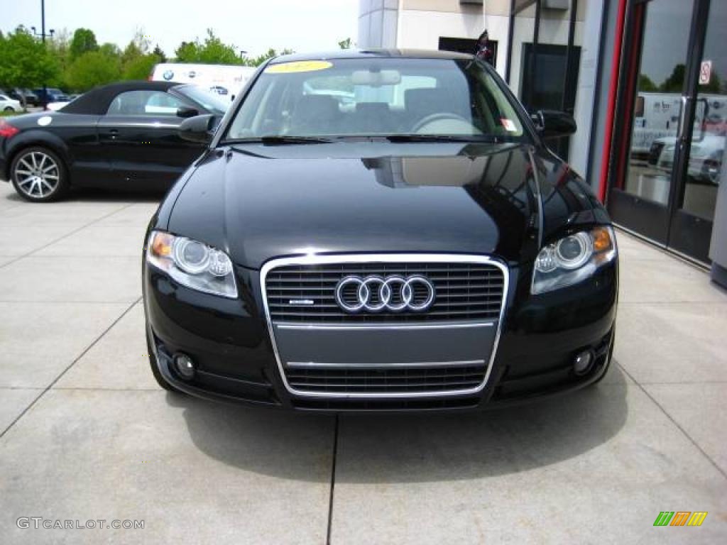 2007 A4 3.2 quattro Sedan - Brilliant Black / Beige photo #2