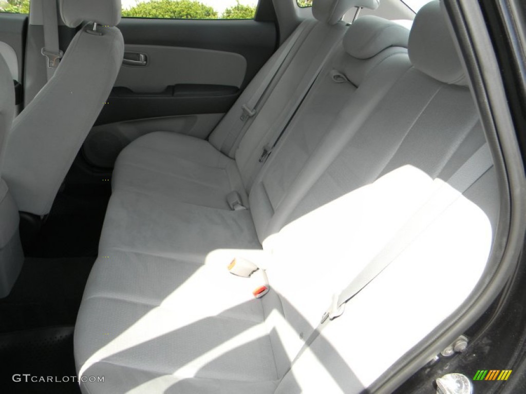 2009 Elantra SE Sedan - Black Pearl / Gray photo #9