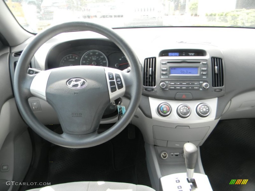 2009 Elantra SE Sedan - Black Pearl / Gray photo #10