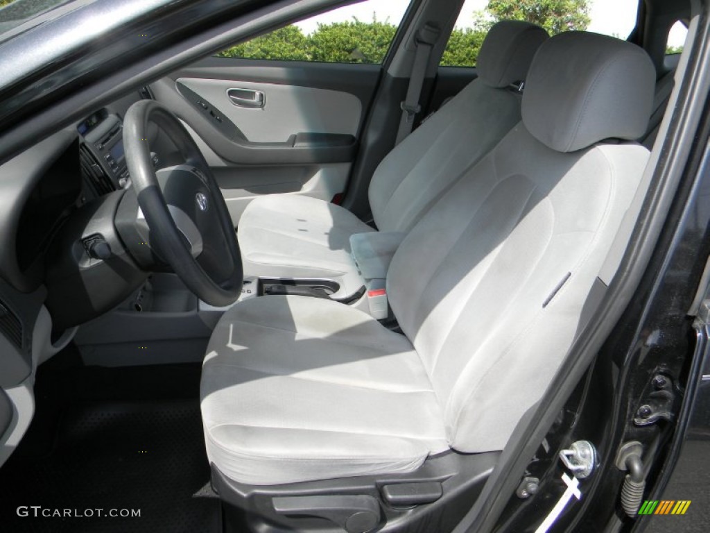 2009 Elantra SE Sedan - Black Pearl / Gray photo #11