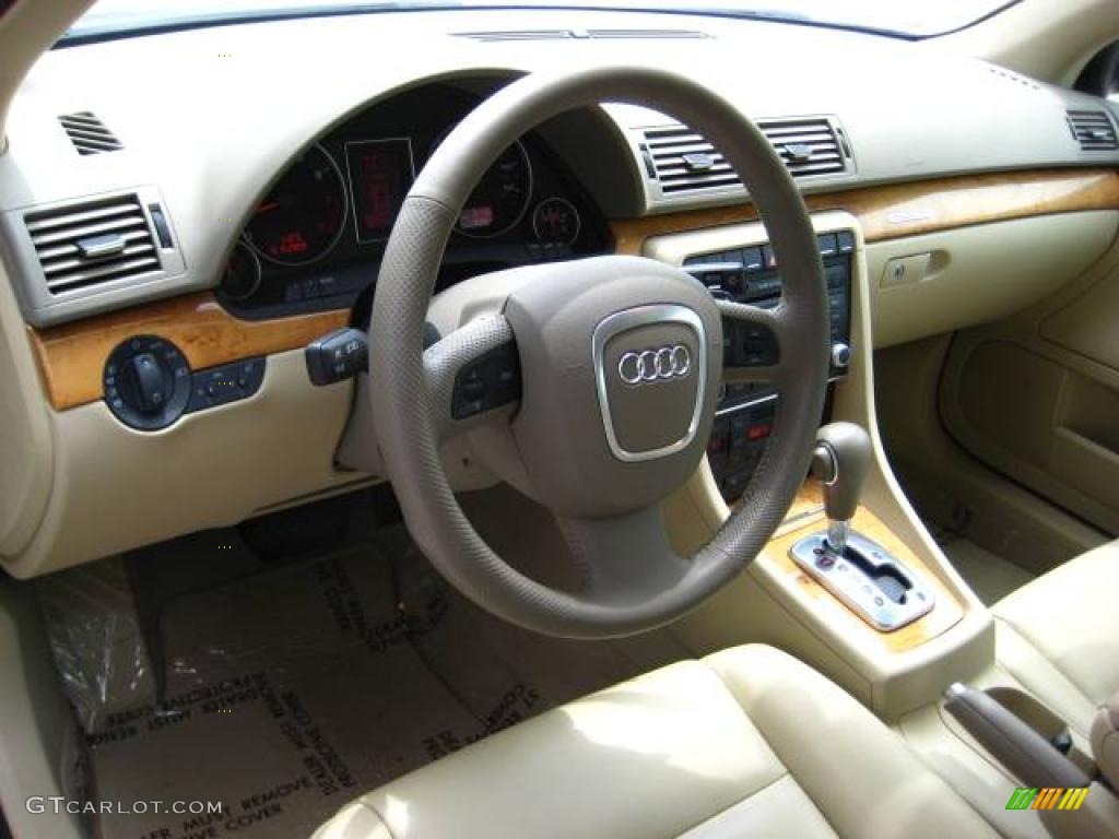 2007 A4 3.2 quattro Sedan - Brilliant Black / Beige photo #11