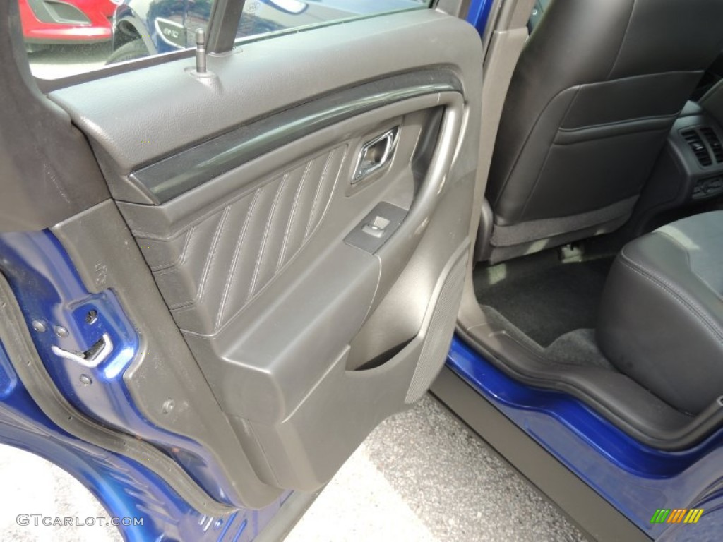2014 Taurus SHO AWD - Deep Impact Blue / SHO Charcoal Black/Mayan Gray Miko Suede photo #8