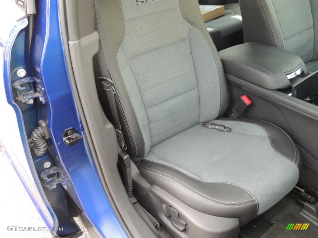 2014 Taurus SHO AWD - Deep Impact Blue / SHO Charcoal Black/Mayan Gray Miko Suede photo #9