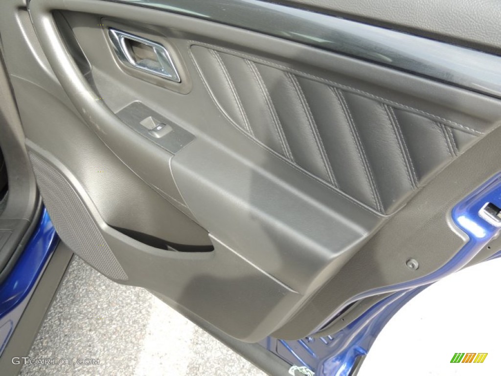 2014 Taurus SHO AWD - Deep Impact Blue / SHO Charcoal Black/Mayan Gray Miko Suede photo #12