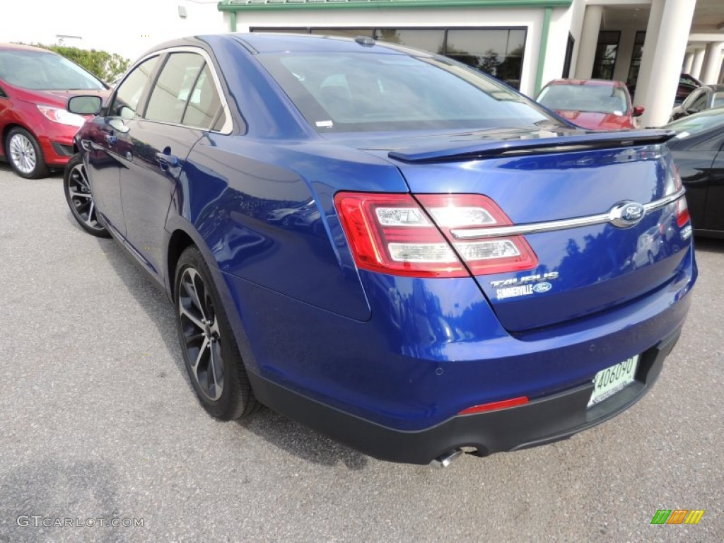 2014 Taurus SHO AWD - Deep Impact Blue / SHO Charcoal Black/Mayan Gray Miko Suede photo #15