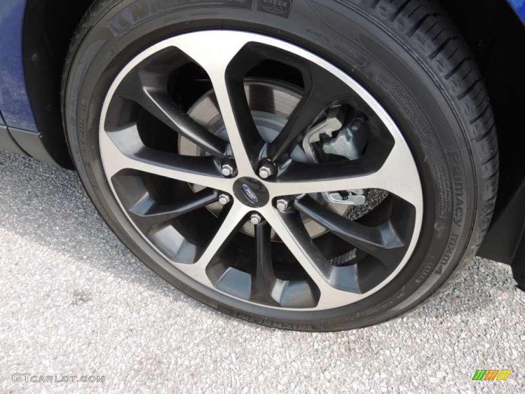 2014 Taurus SHO AWD - Deep Impact Blue / SHO Charcoal Black/Mayan Gray Miko Suede photo #16