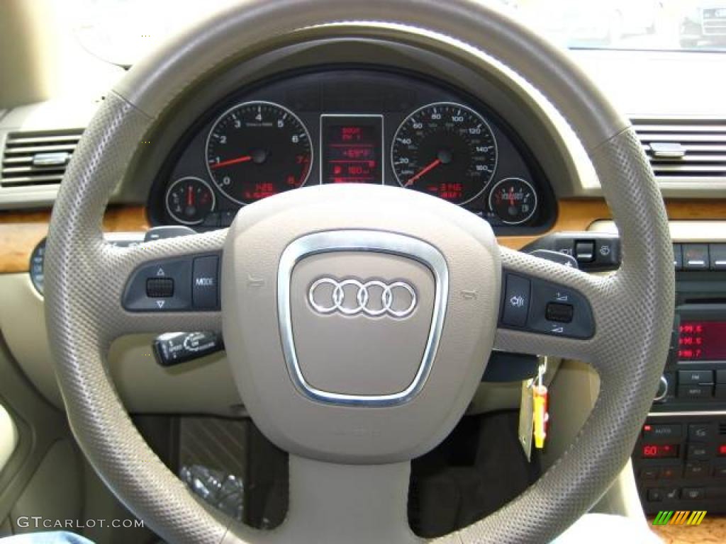 2007 A4 3.2 quattro Sedan - Brilliant Black / Beige photo #19