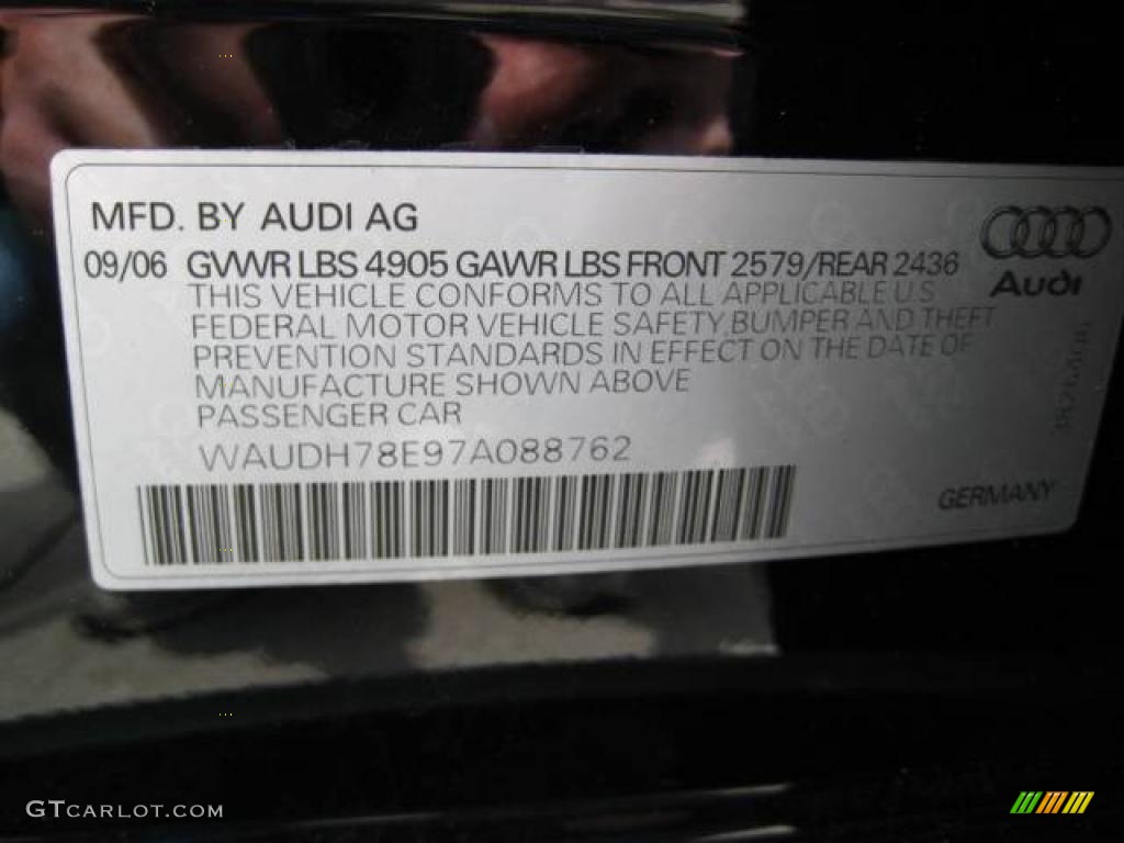 2007 A4 3.2 quattro Sedan - Brilliant Black / Beige photo #22