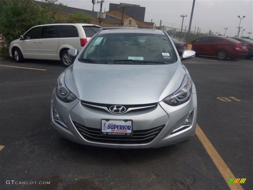 2014 Elantra Limited Sedan - Silver / Black photo #2