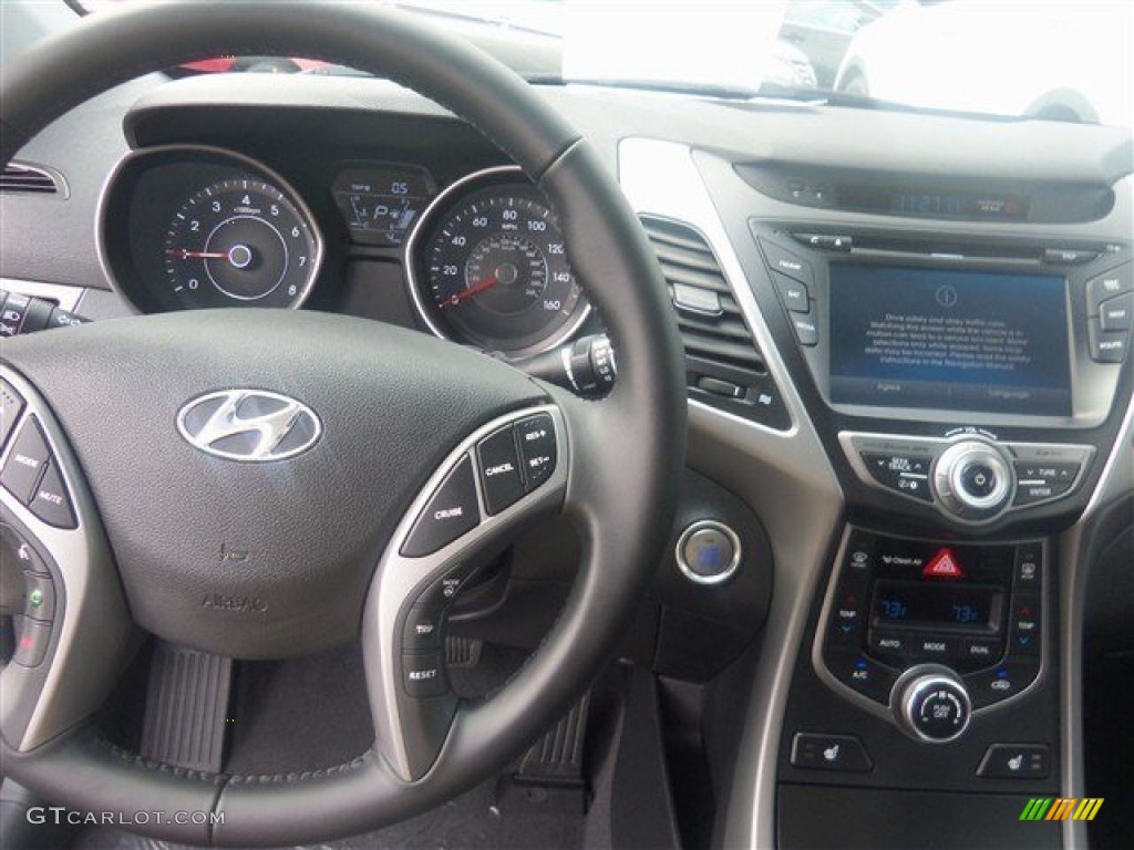 2014 Elantra Limited Sedan - Silver / Black photo #7