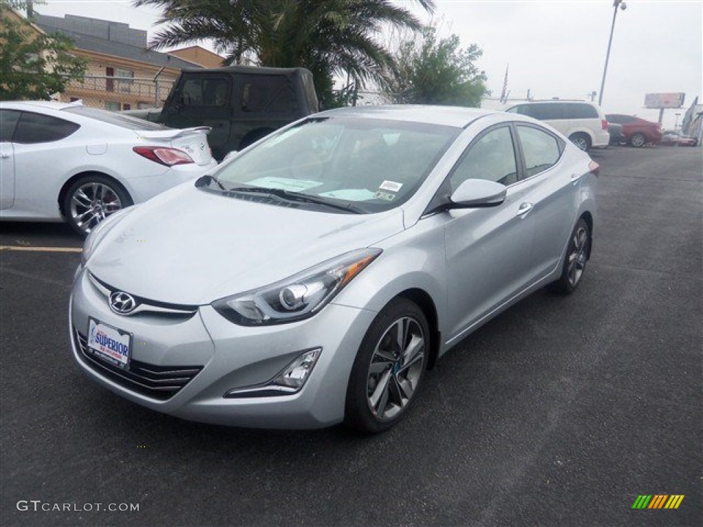 2014 Elantra Limited Sedan - Silver / Black photo #1