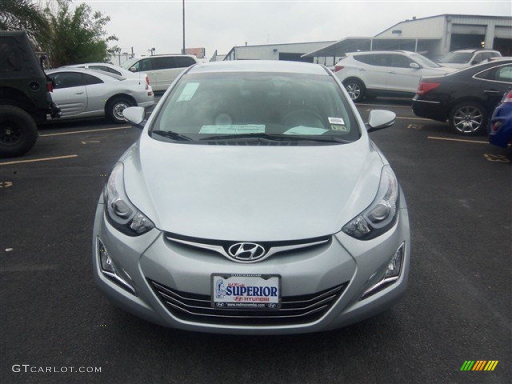 2014 Elantra Limited Sedan - Silver / Black photo #2