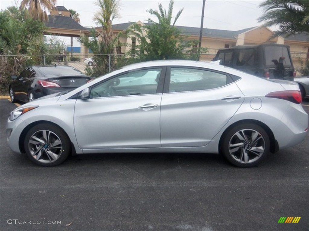 2014 Elantra Limited Sedan - Silver / Black photo #3