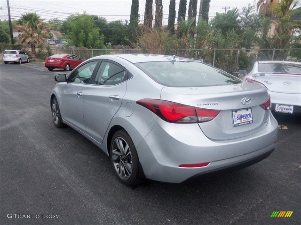 2014 Elantra Limited Sedan - Silver / Black photo #4