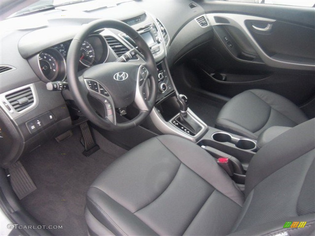 2014 Elantra Limited Sedan - Silver / Black photo #6
