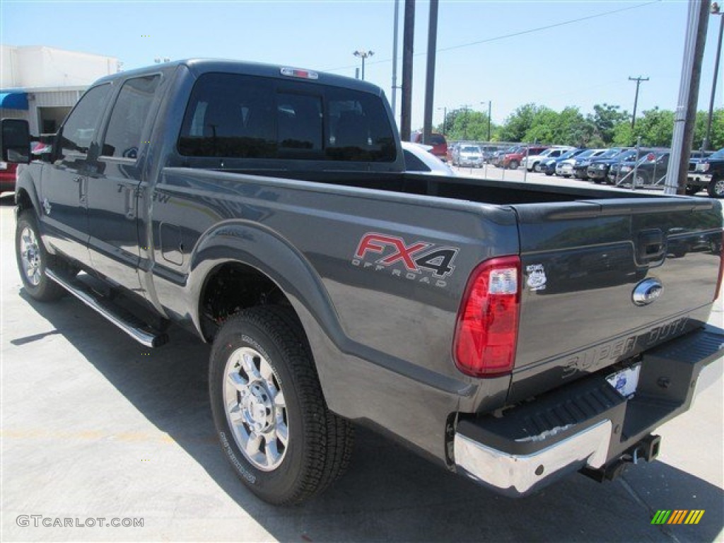 2015 F250 Super Duty Lariat Crew Cab 4x4 - Magnetic / Black photo #7