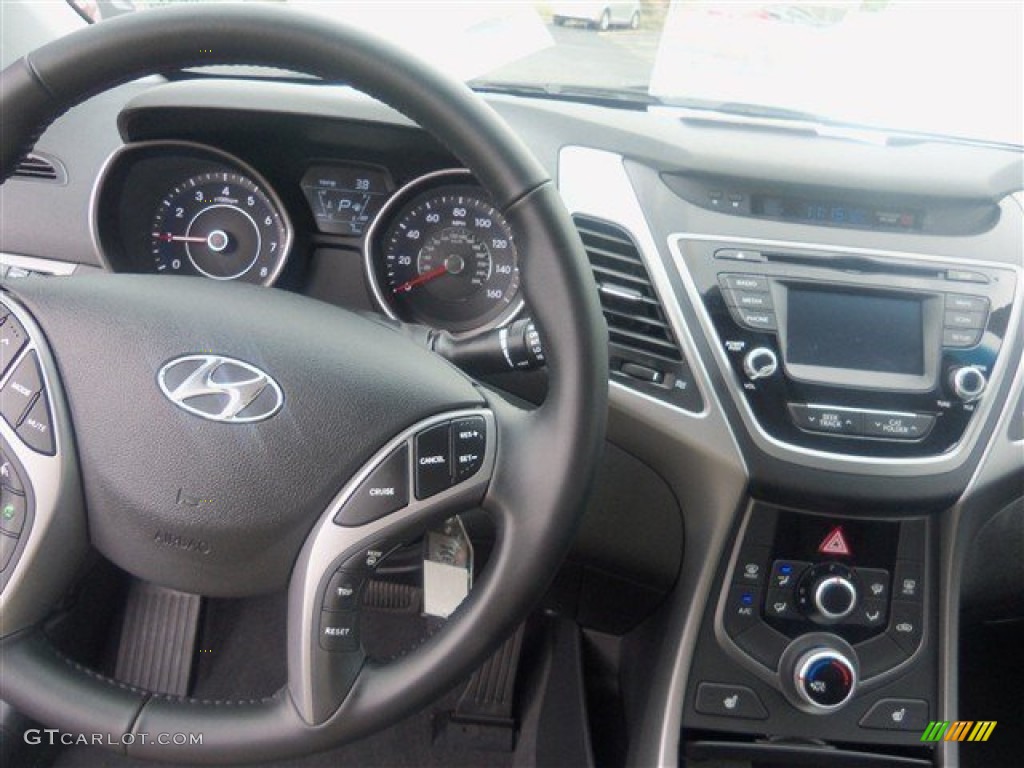 2014 Elantra Limited Sedan - Silver / Black photo #7