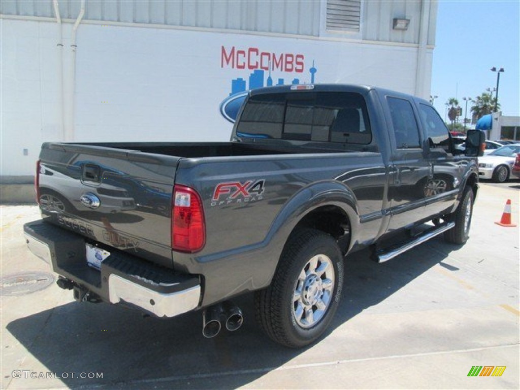 2015 F250 Super Duty Lariat Crew Cab 4x4 - Magnetic / Black photo #10