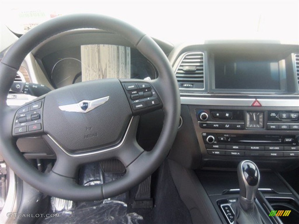 2015 Hyundai Genesis 3.8 Sedan Black Dashboard Photo #93402670