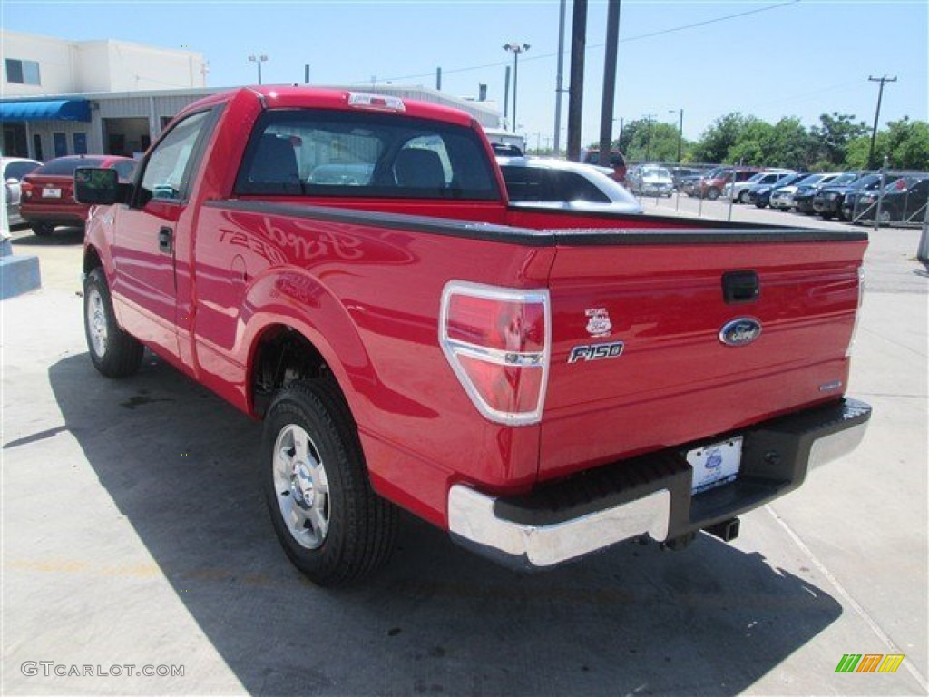 2014 F150 XL Regular Cab - Vermillion Red / Steel Grey photo #6