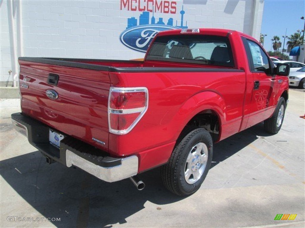 2014 F150 XL Regular Cab - Vermillion Red / Steel Grey photo #8