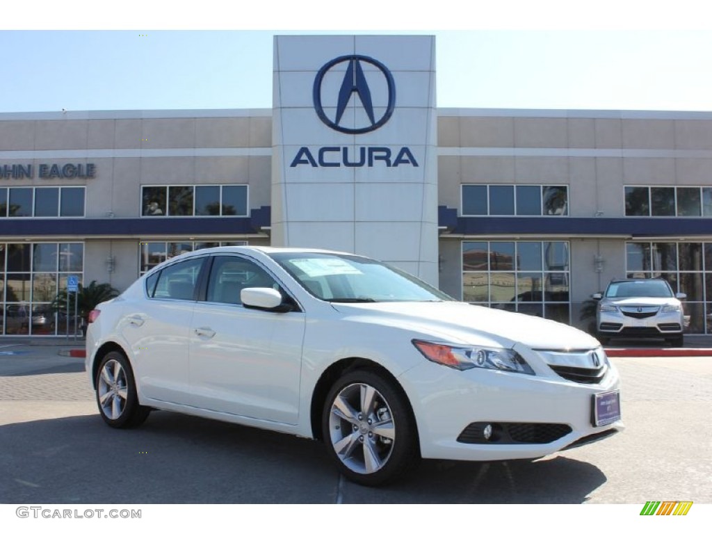 2014 ILX 2.0L Technology - Bellanova White Pearl / Parchment photo #1