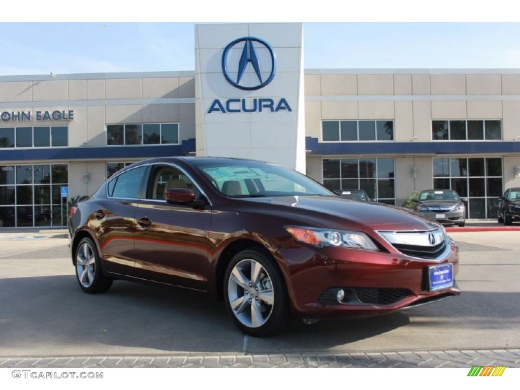 2014 ILX 2.0L Premium - Crimson Garnet / Parchment photo #1