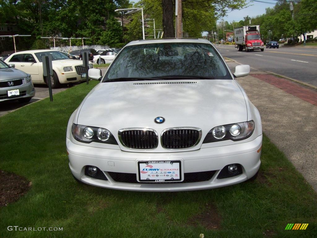 2005 3 Series 325i Coupe - Alpine White / Grey photo #2