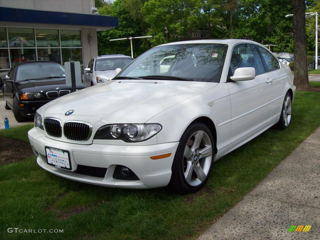2005 3 Series 325i Coupe - Alpine White / Grey photo #3