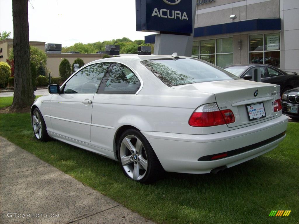 2005 3 Series 325i Coupe - Alpine White / Grey photo #7