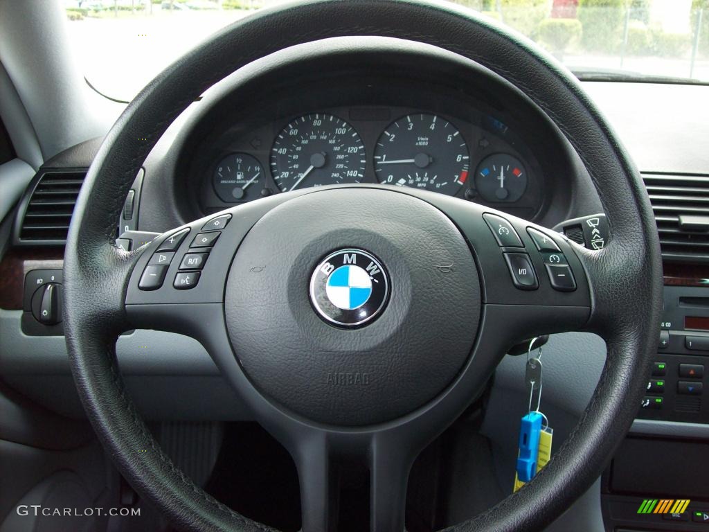 2005 3 Series 325i Coupe - Alpine White / Grey photo #15