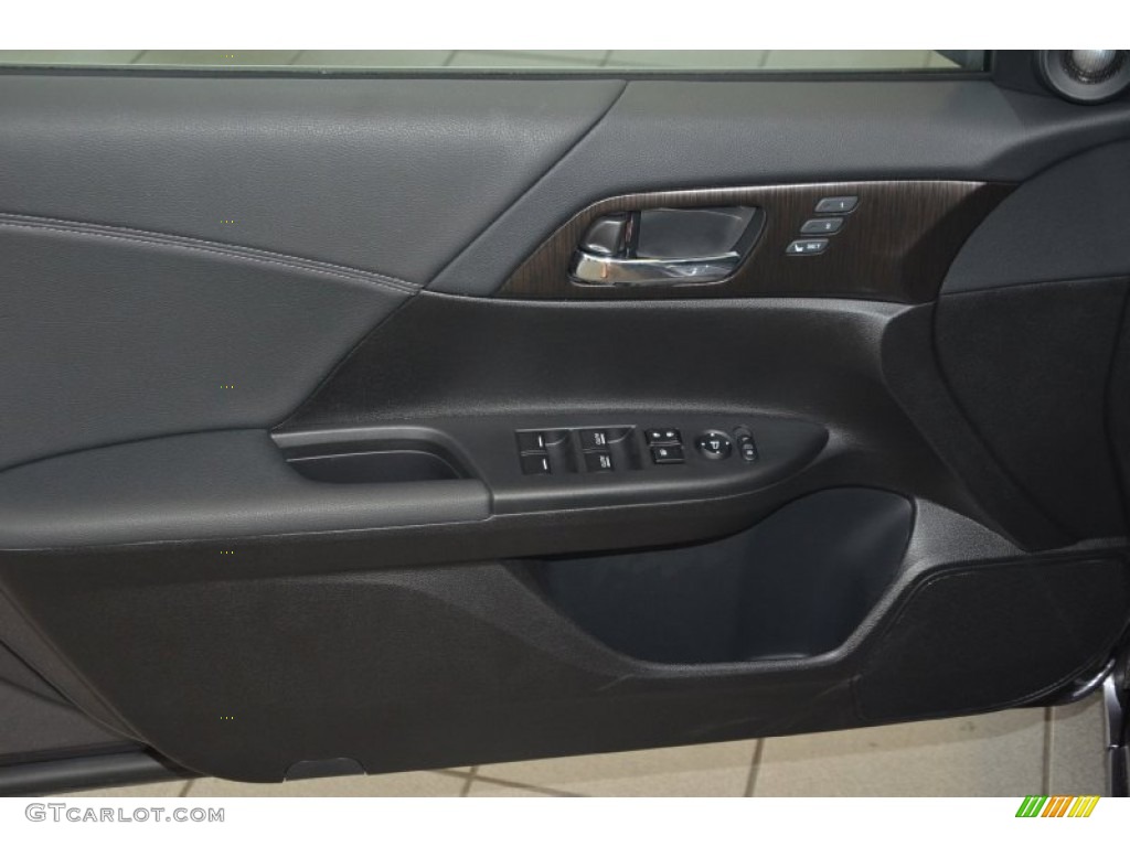 2014 Accord EX-L Sedan - Modern Steel Metallic / Black photo #8