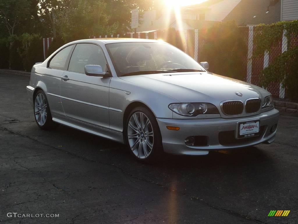 2006 3 Series 330i Coupe - Titanium Silver Metallic / Black photo #2