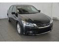 2014 Crystal Black Pearl Honda Accord EX-L V6 Sedan  photo #1