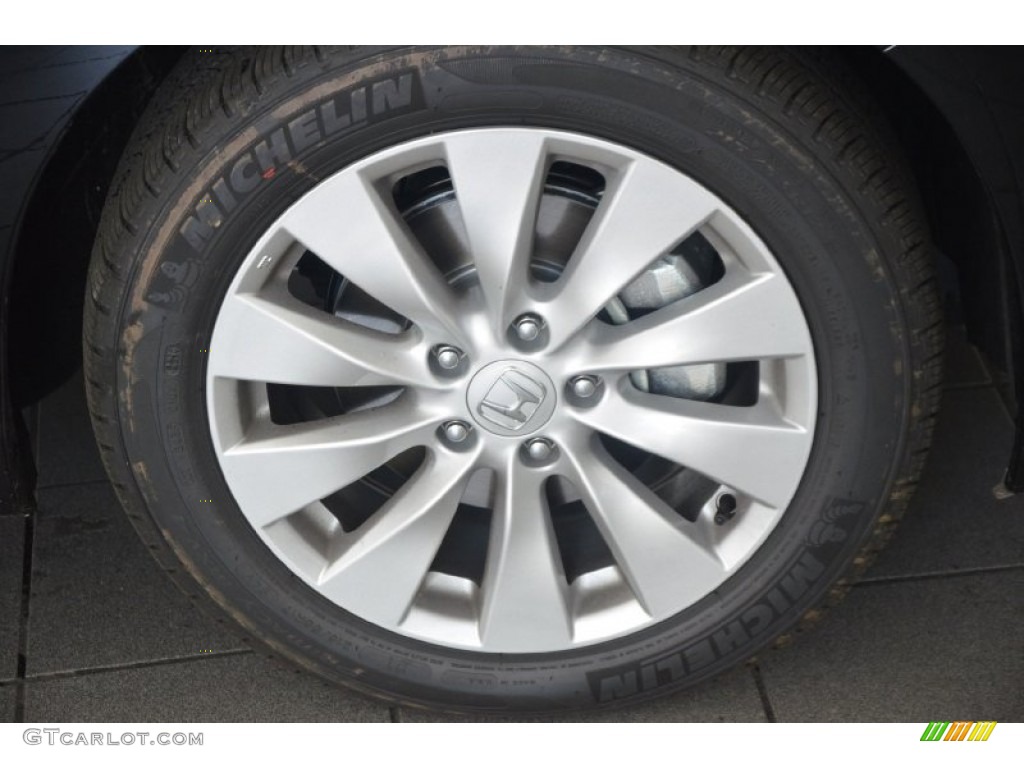 2014 Accord EX-L V6 Sedan - Crystal Black Pearl / Black photo #3
