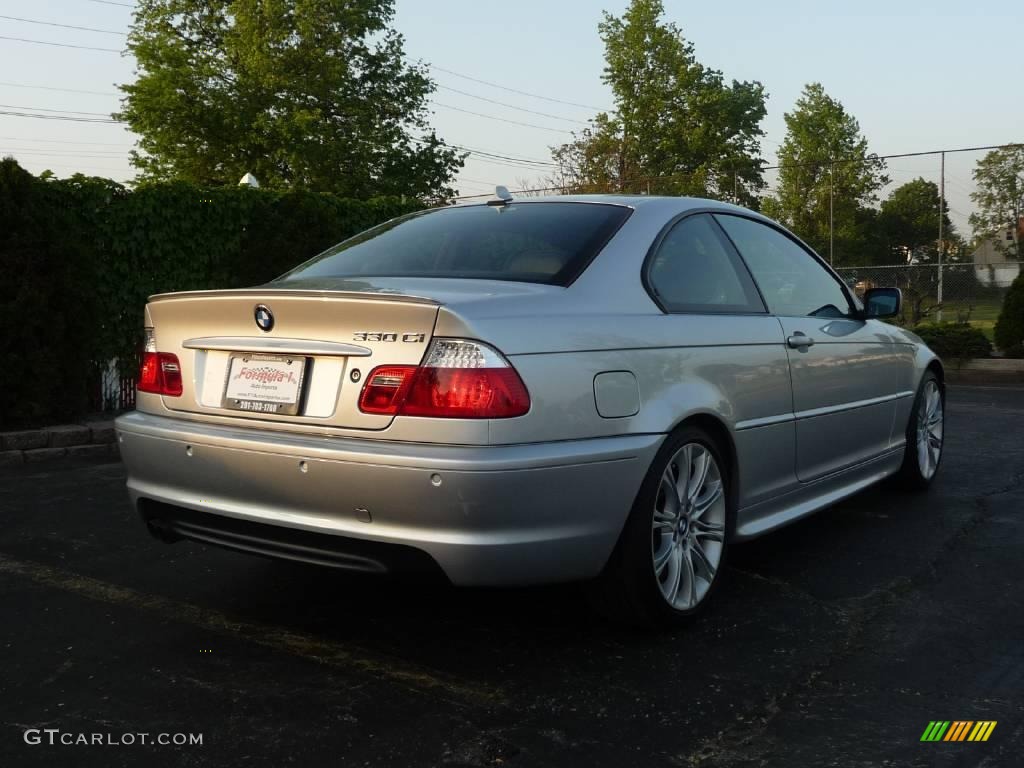2006 3 Series 330i Coupe - Titanium Silver Metallic / Black photo #3