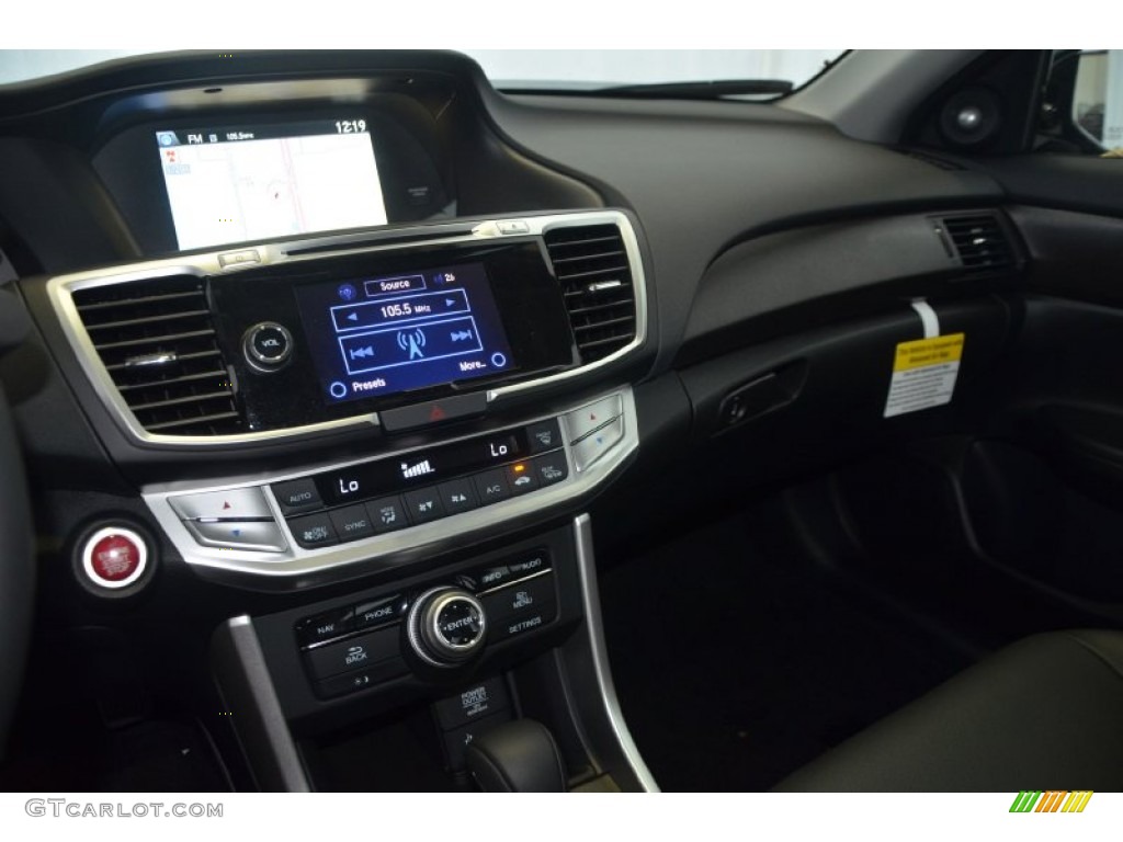 2014 Accord EX-L V6 Sedan - Crystal Black Pearl / Black photo #12