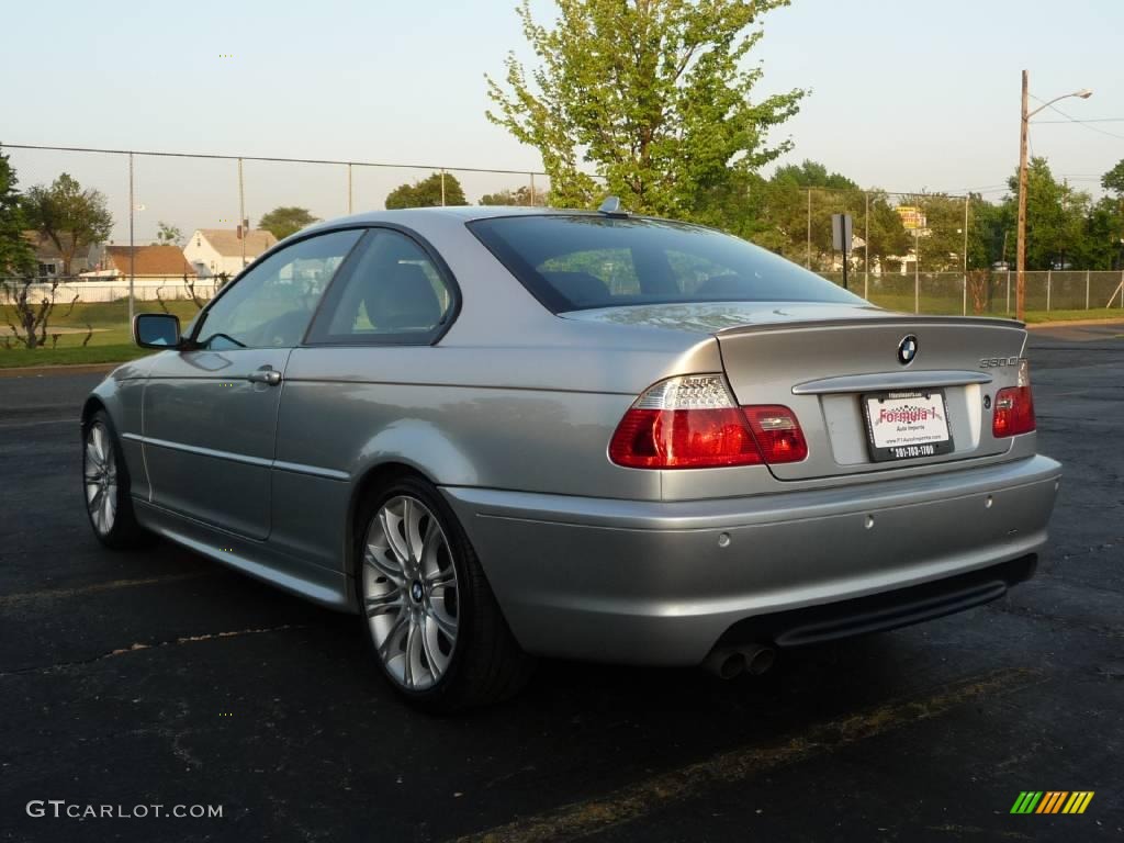 2006 3 Series 330i Coupe - Titanium Silver Metallic / Black photo #4