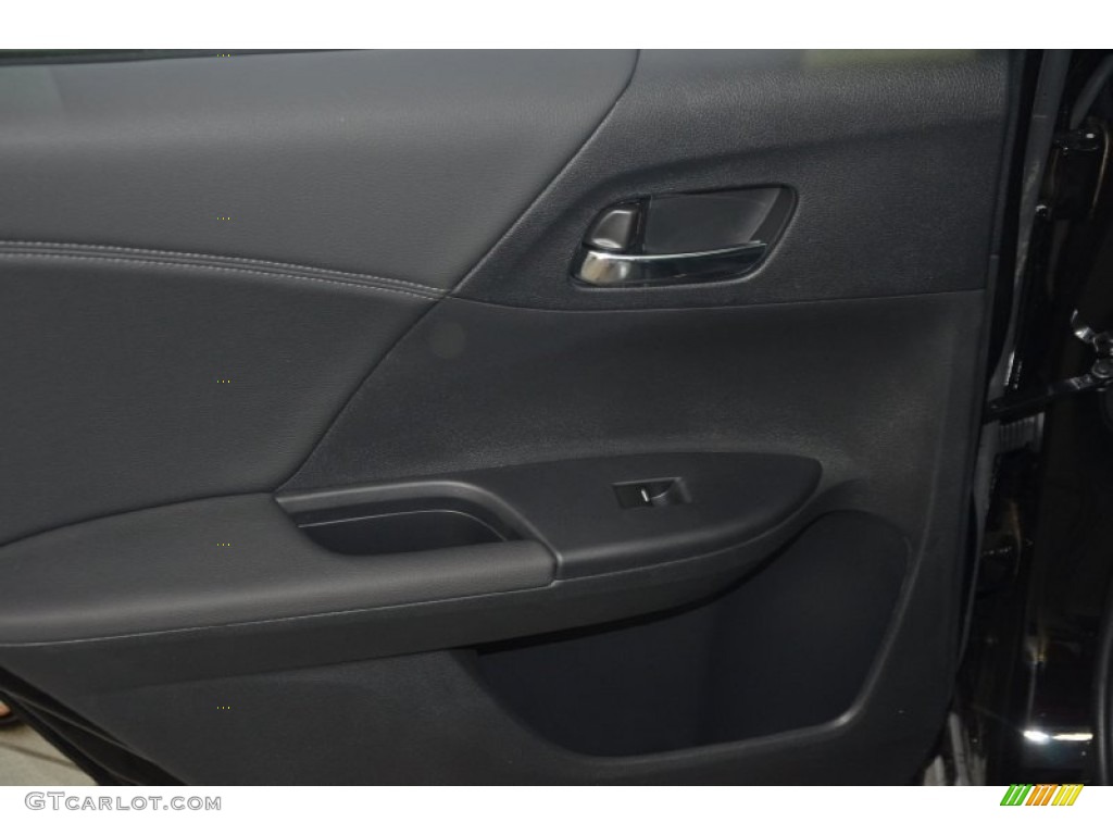 2014 Accord EX-L V6 Sedan - Crystal Black Pearl / Black photo #30
